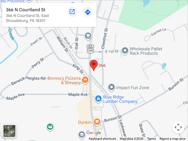 location,366 N Courtland St, East Stroudsburg, PA 18301 location,366 N Courtland St, East Stroudsburg, PA 18301